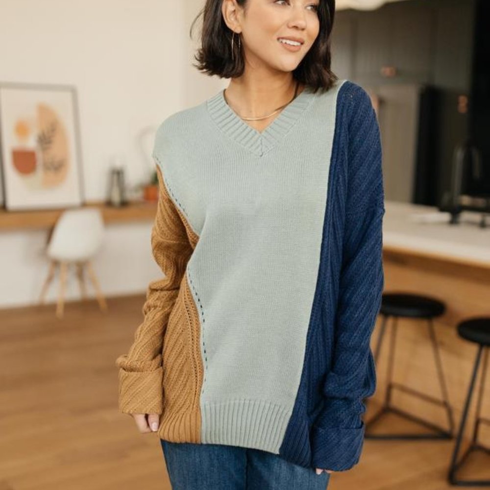 Copy of A Sweater With Colors in Mint